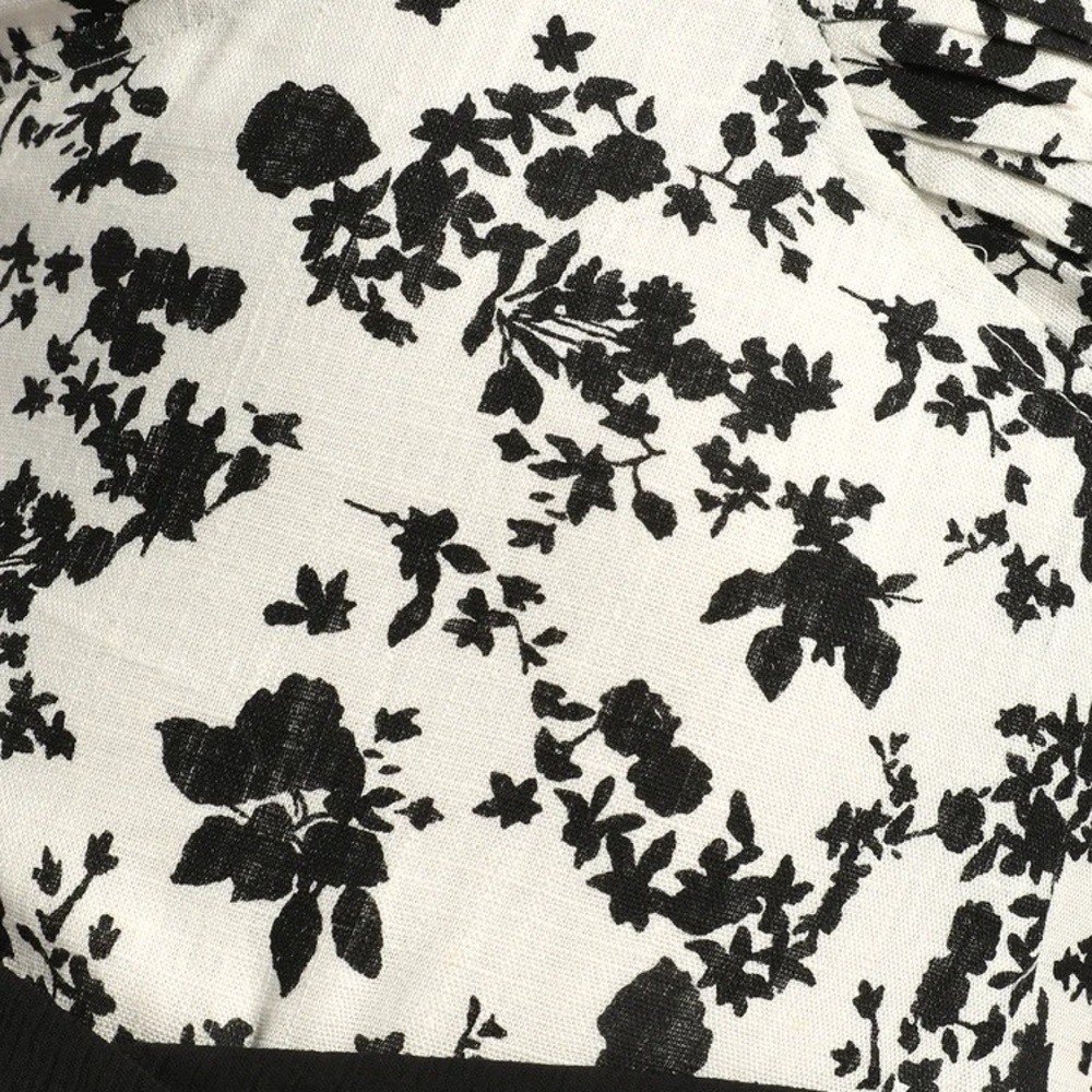 Lulus Always Flourishing Black Floral Print Tie-Strap Bodysuit - Picture 5 of 6